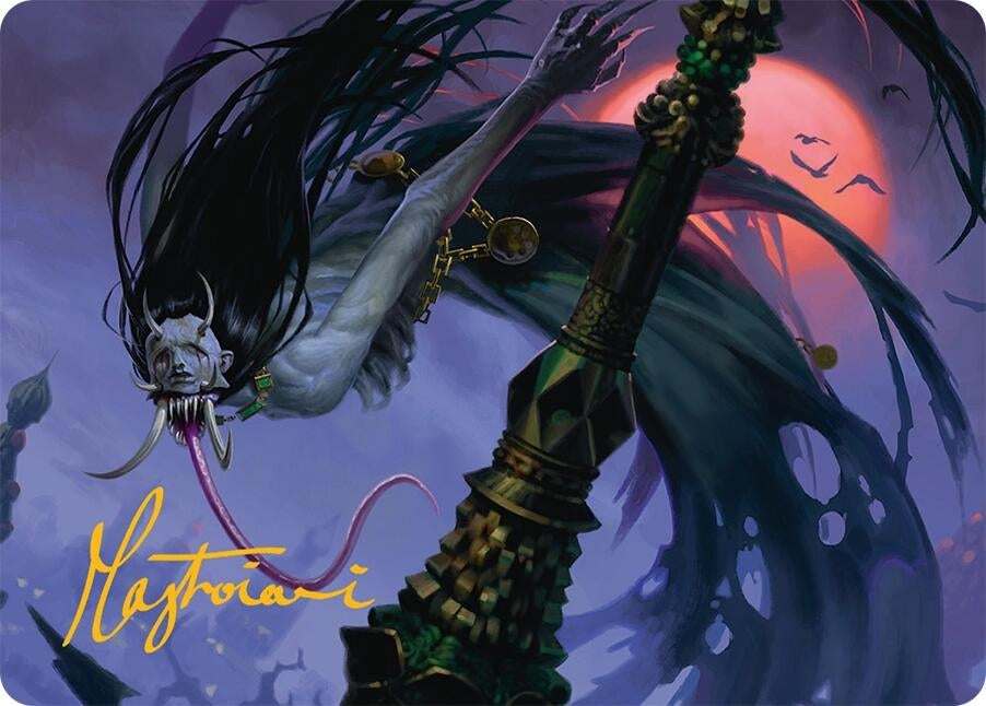 Image for Qarsi Revenant Art Card (12/54) (Gold-Stamped Signature) (12) (AATDM) - Magic: The Gathering