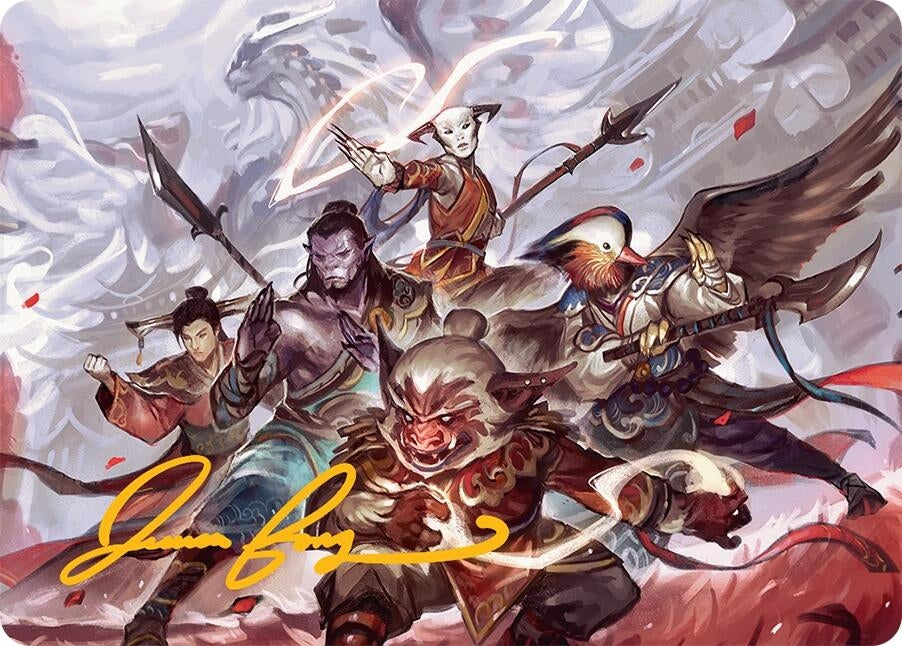 Image for Will of the Jeskai Art Card (54/54) (Gold-Stamped Signature) (54) (AATDM) - Magic: The Gathering
