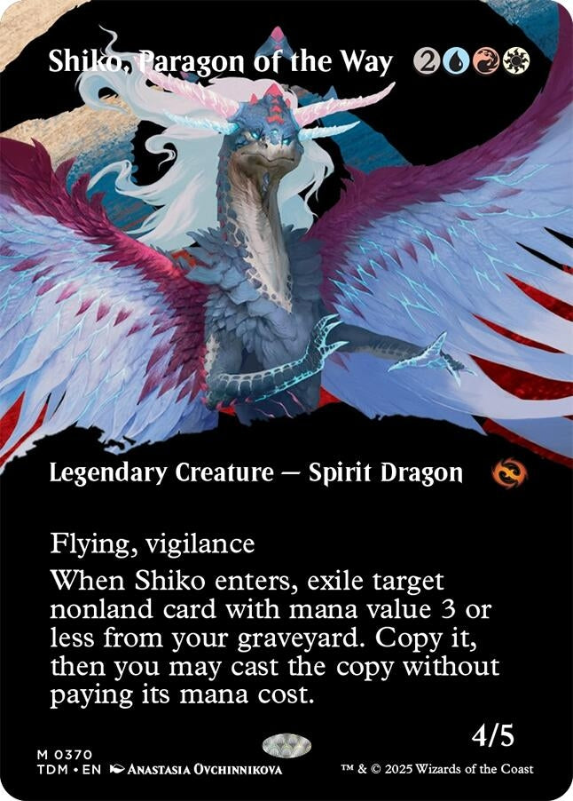 Image for Shiko, Paragon of the Way (Borderless) (370) - Magic: The Gathering