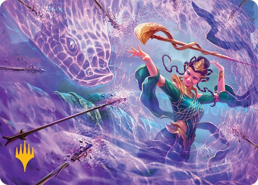 Image for Snakeskin Veil Art Card (19/54) (Gold-Stamped Planeswalker Symbol) (19) (AATDM) - Magic: The Gathering