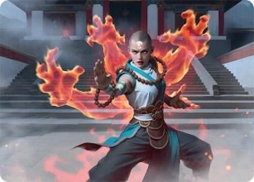 Image for Flamehold Grappler Art Card (24/54) (24) (AATDM) - Magic: The Gathering
