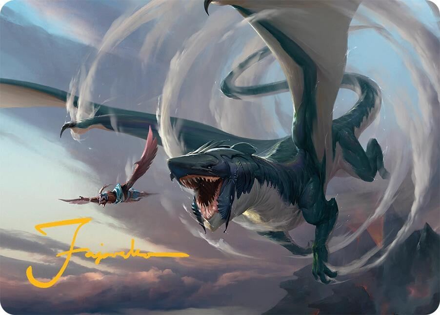 Image for Whirlwing Stormbrood Art Card (27/54) (Gold-Stamped Signature) (27) (AATDM) - Magic: The Gathering