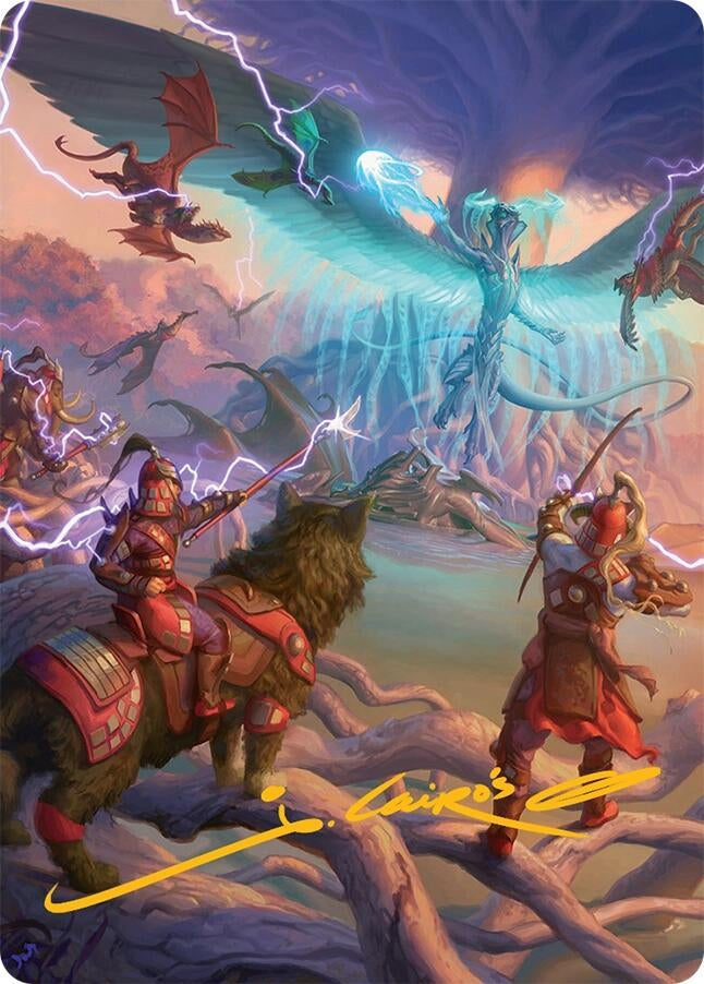 Image for All-Out Assault Art Card (50/54) (Gold-Stamped Signature) (50) (AATDM) - Magic: The Gathering