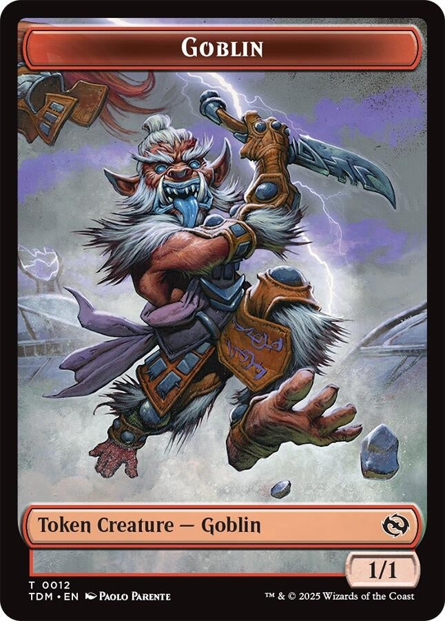 Image for Goblin // Warrior Double-Sided Token (12 // 13) - Magic: The Gathering