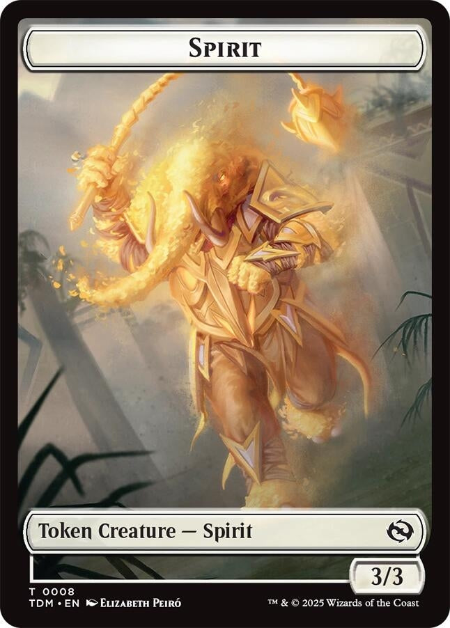 Image for Spirit (0008) // Spirit (0009) Double-Sided Token (8 // 9) - Magic: The Gathering