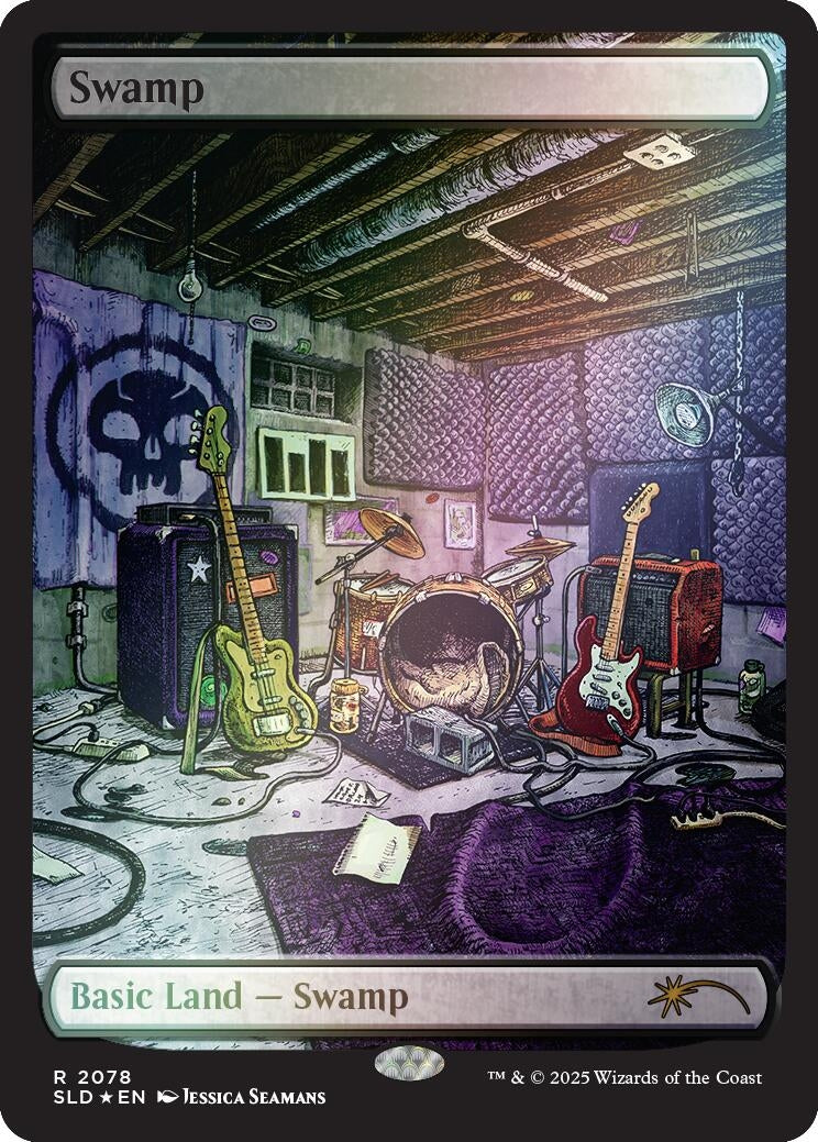 Image for Swamp (2078) (Rainbow Foil) (2078) - Magic: The Gathering