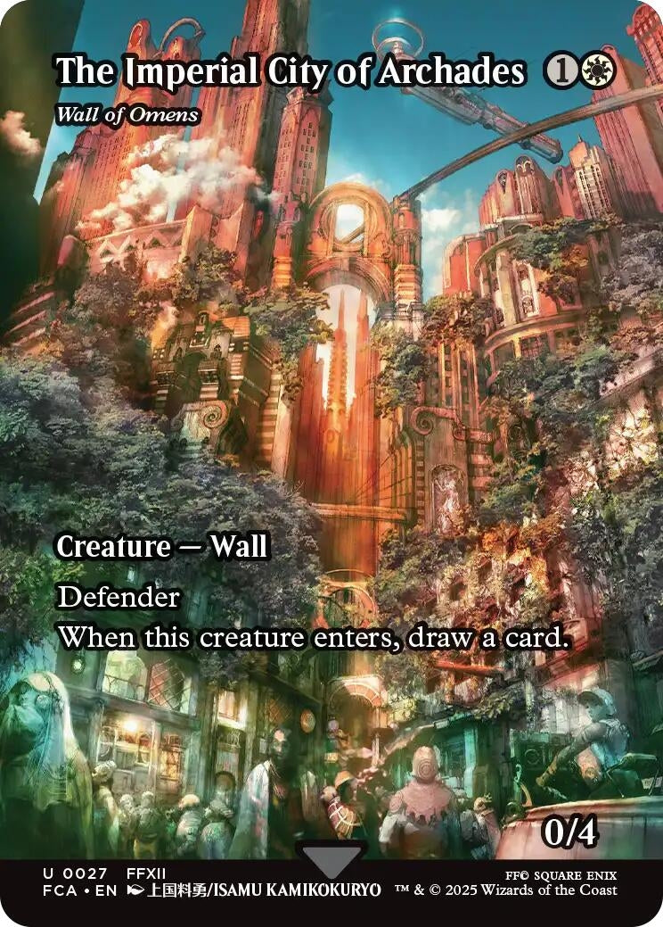Image for The Imperial City of Archades - Wall of Omens (Showcase) (27) - Magic: The Gathering
