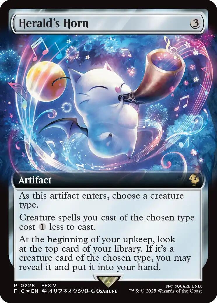 Image for Herald's Horn (Extended Art) (228) (BABP) - Magic: The Gathering