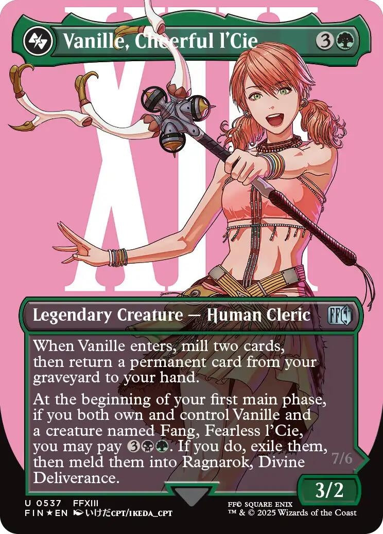Image for Vanille, Cheerful l'Cie (Borderless) (Surge Foil) (537) - Magic: The Gathering