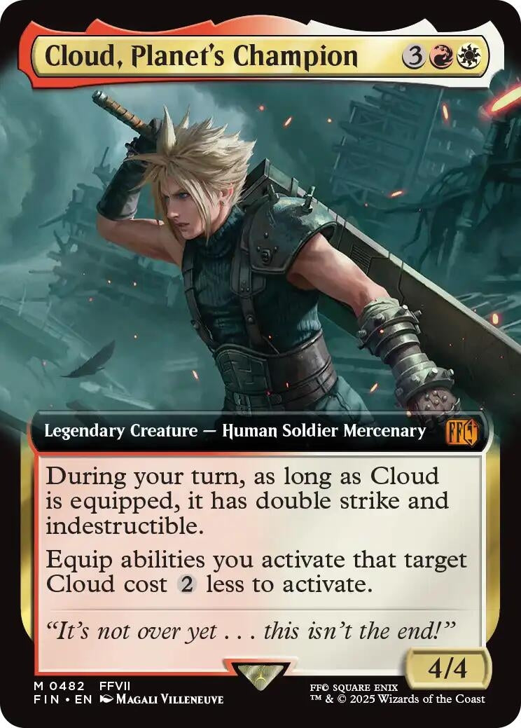 Image for Cloud, Planet's Champion (Extended Art) (482) - Magic: The Gathering