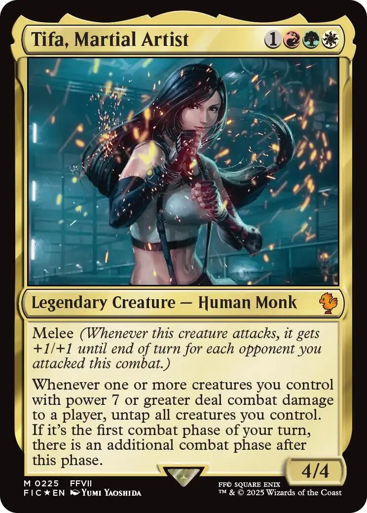 Image for Tifa, Martial Artist (Surge Foil) (225) - Magic: The Gathering