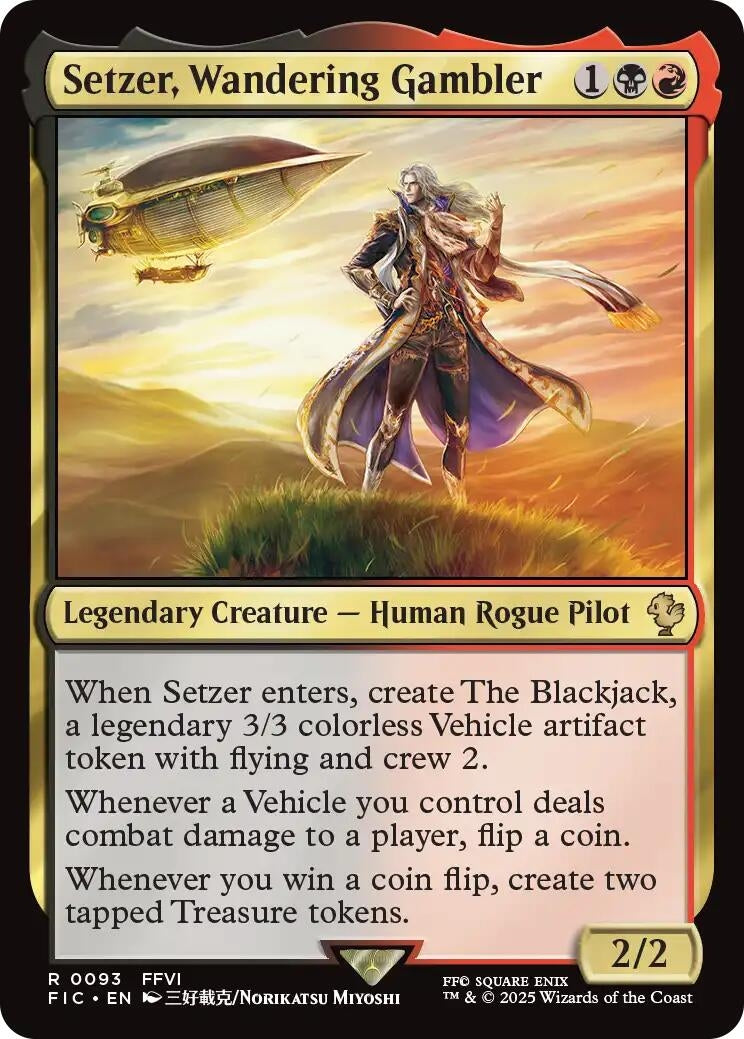 Image for Setzer, Wandering Gambler (93) (FIC) - Magic: The Gathering