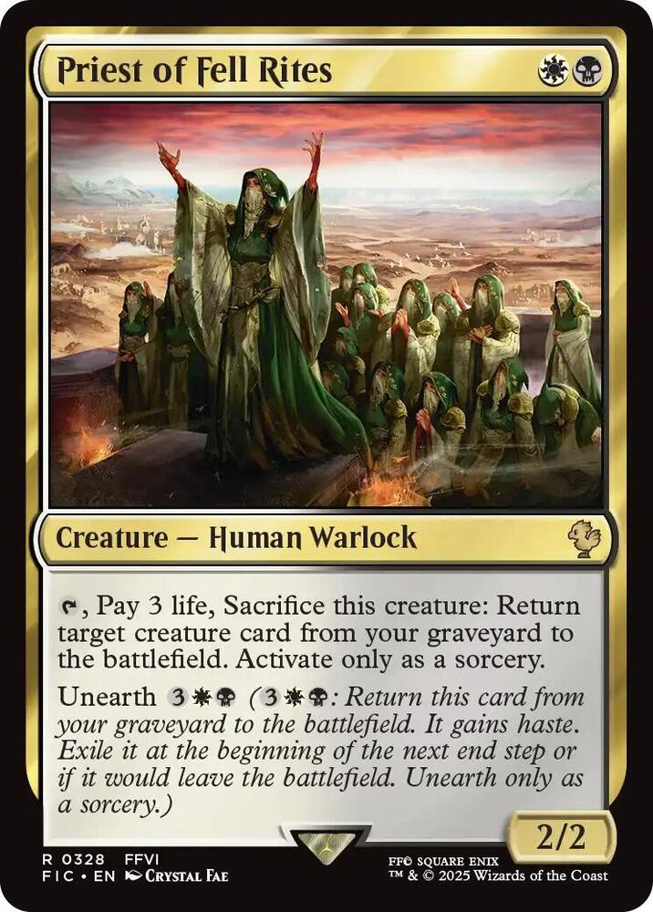 Image for Priest of Fell Rites (328) - Magic: The Gathering