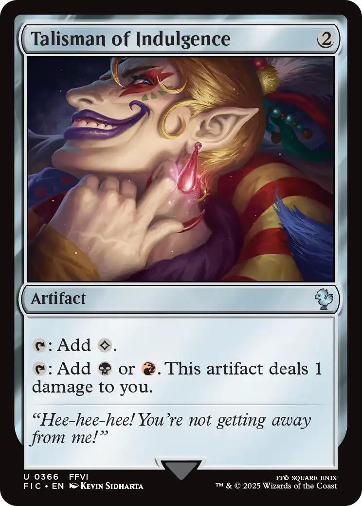 Image for Talisman of Indulgence (366) (FIC) - Magic: The Gathering