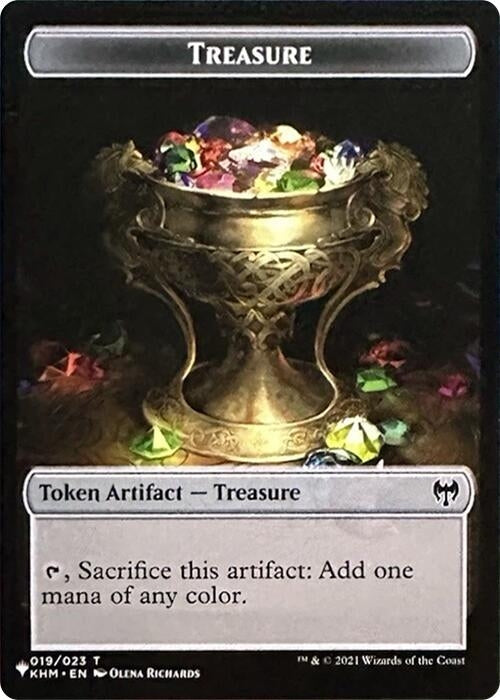 Image for Treasure // Egg Double-Sided Token (19 // 8) (LIST) - Magic: The Gathering