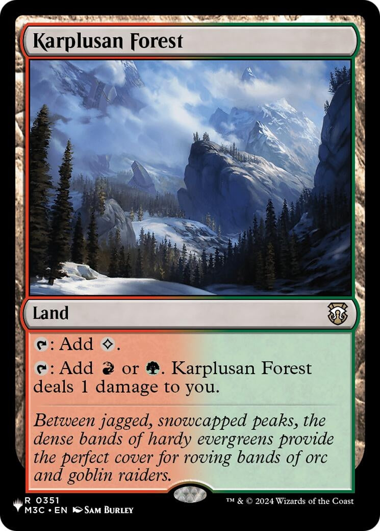 Image for Karplusan Forest (351) (LIST) - Magic: The Gathering