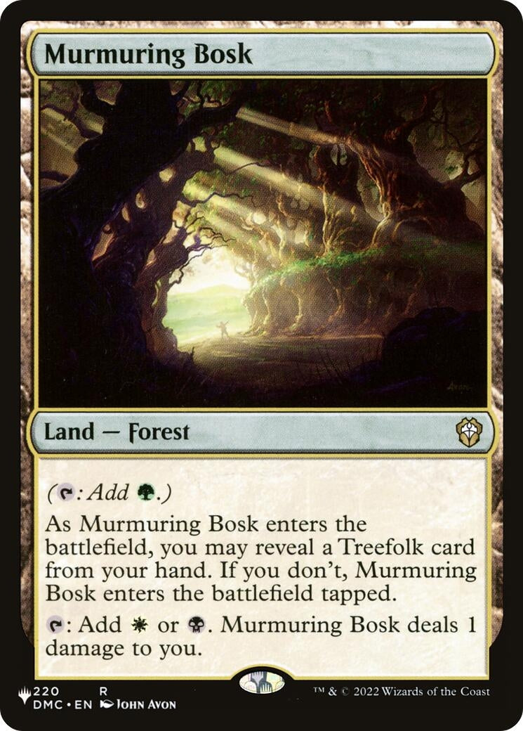 Image for Murmuring Bosk (220) (LIST) - Magic: The Gathering
