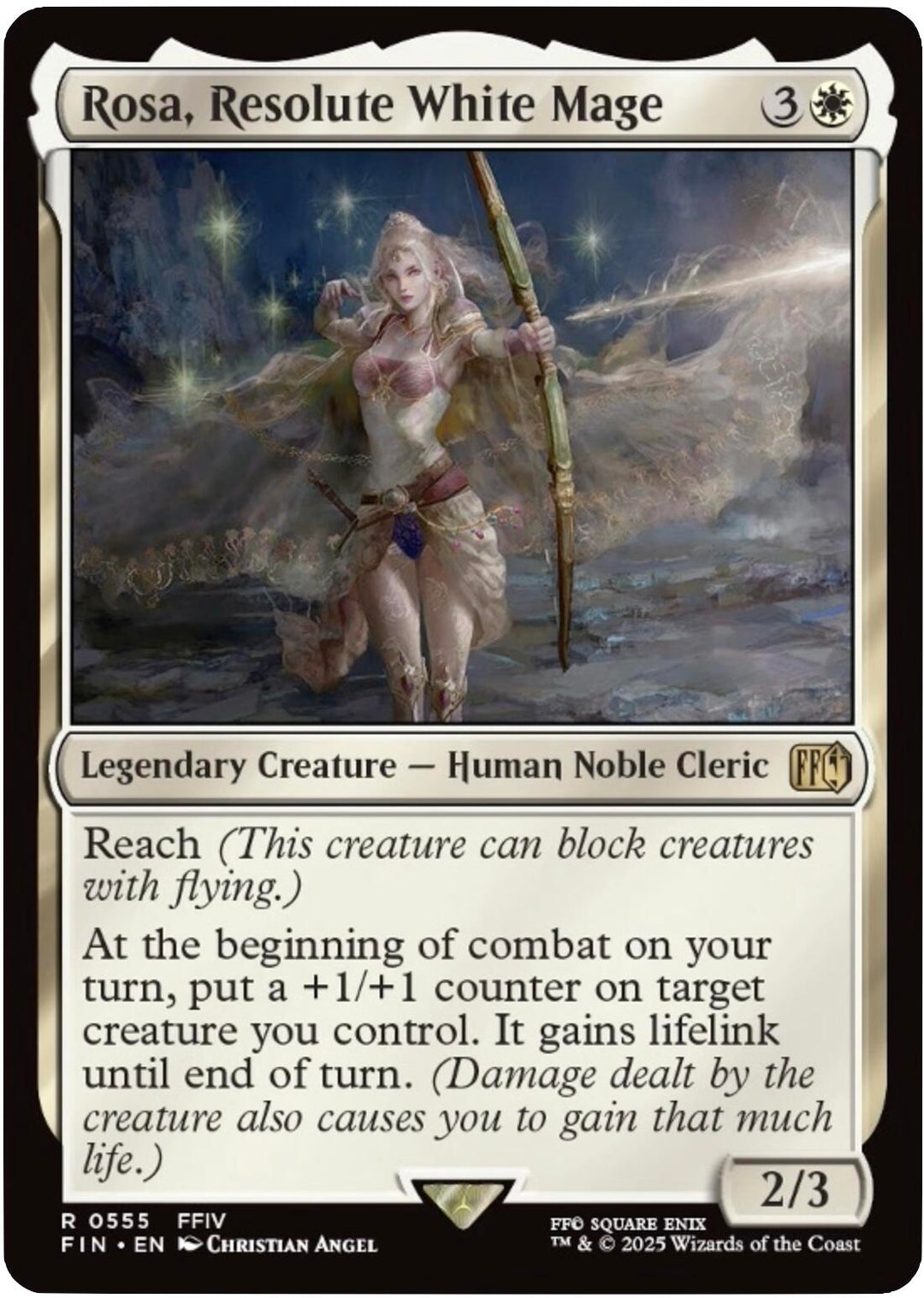 Image for Rosa, Resolute White Mage (555) - Magic: The Gathering