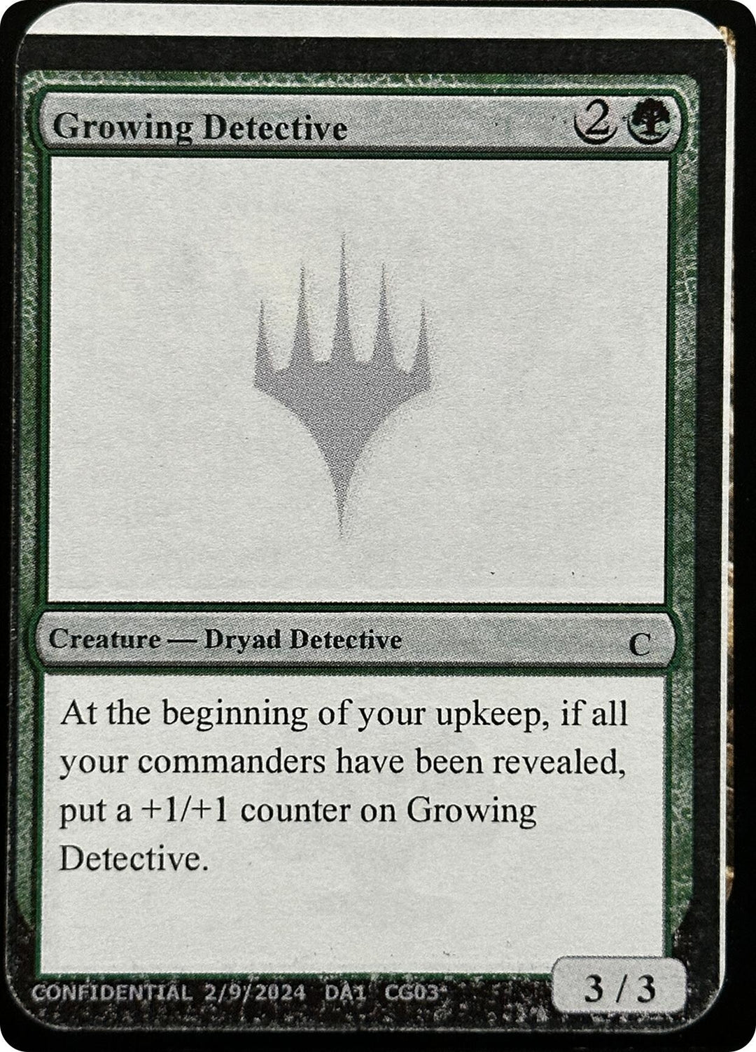 Image for Growing Detective (UNK) - Magic: The Gathering