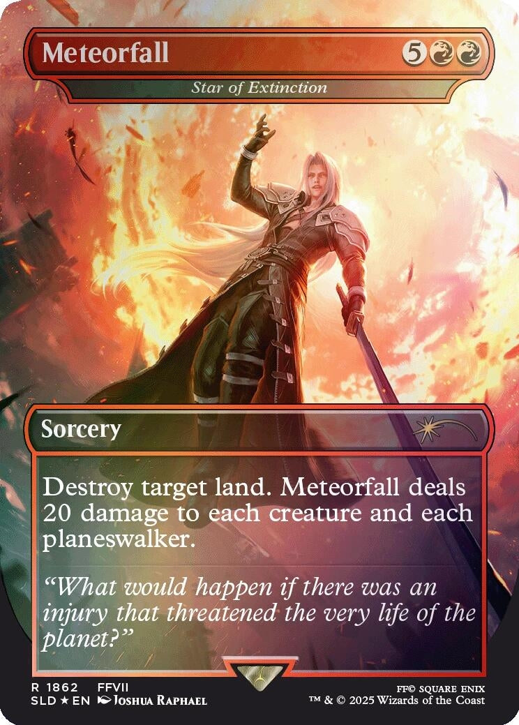 Image for Meteorfall - Star of Extinction (Rainbow Foil) (1862) - Magic: The Gathering
