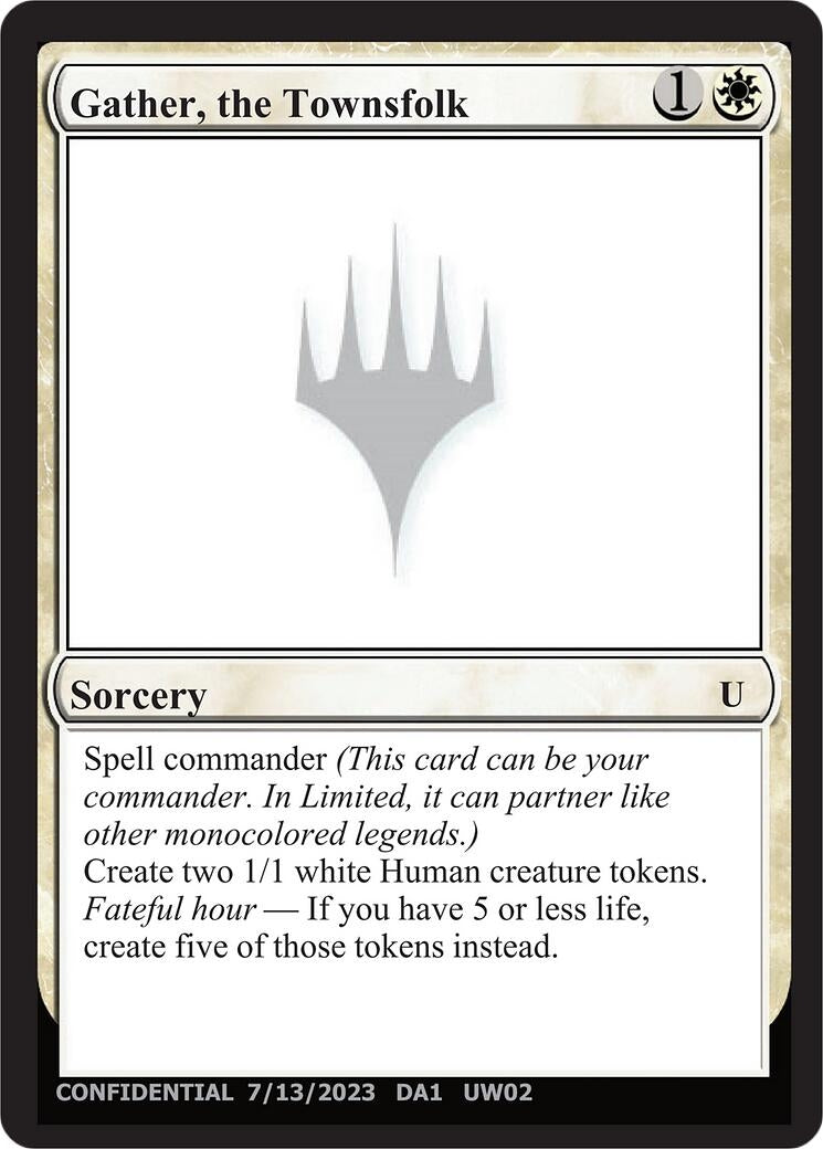 Image for Gather, the Townsfolk (UNK) - Magic: The Gathering