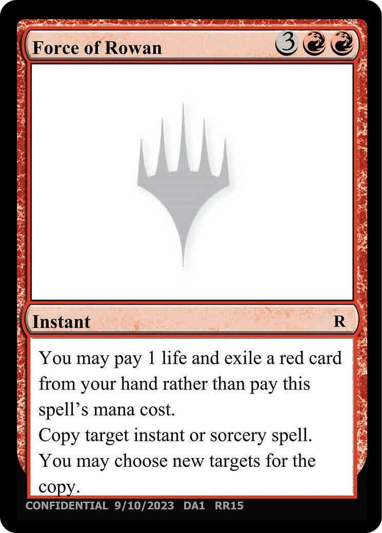 Image for Force of Rowan (UNK) - Magic: The Gathering