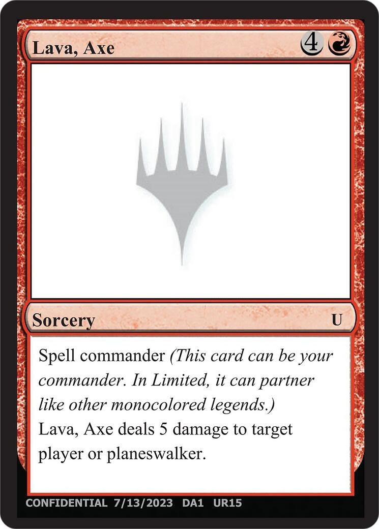 Image for Lava, Axe (UNK) - Magic: The Gathering