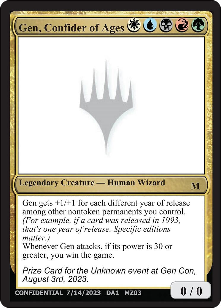 Image for Gen, Confider of Ages (UNK) - Magic: The Gathering
