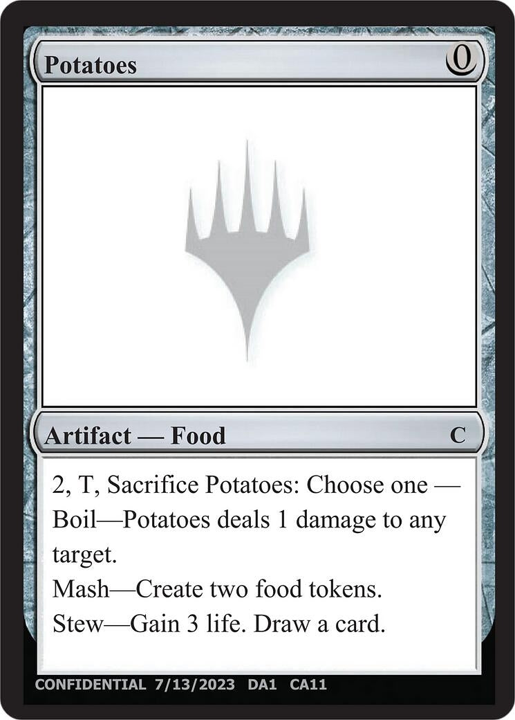 Image for Potatoes (UNK) - Magic: The Gathering