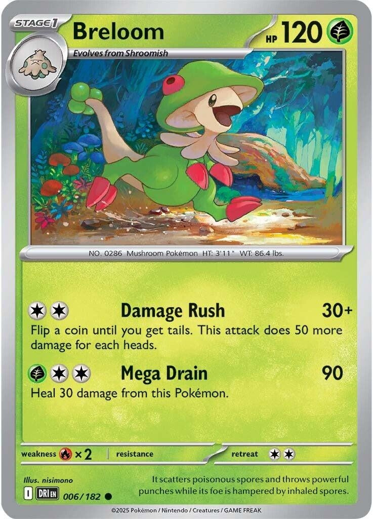 Image for Breloom (006/182) (DRI) - Pokemon