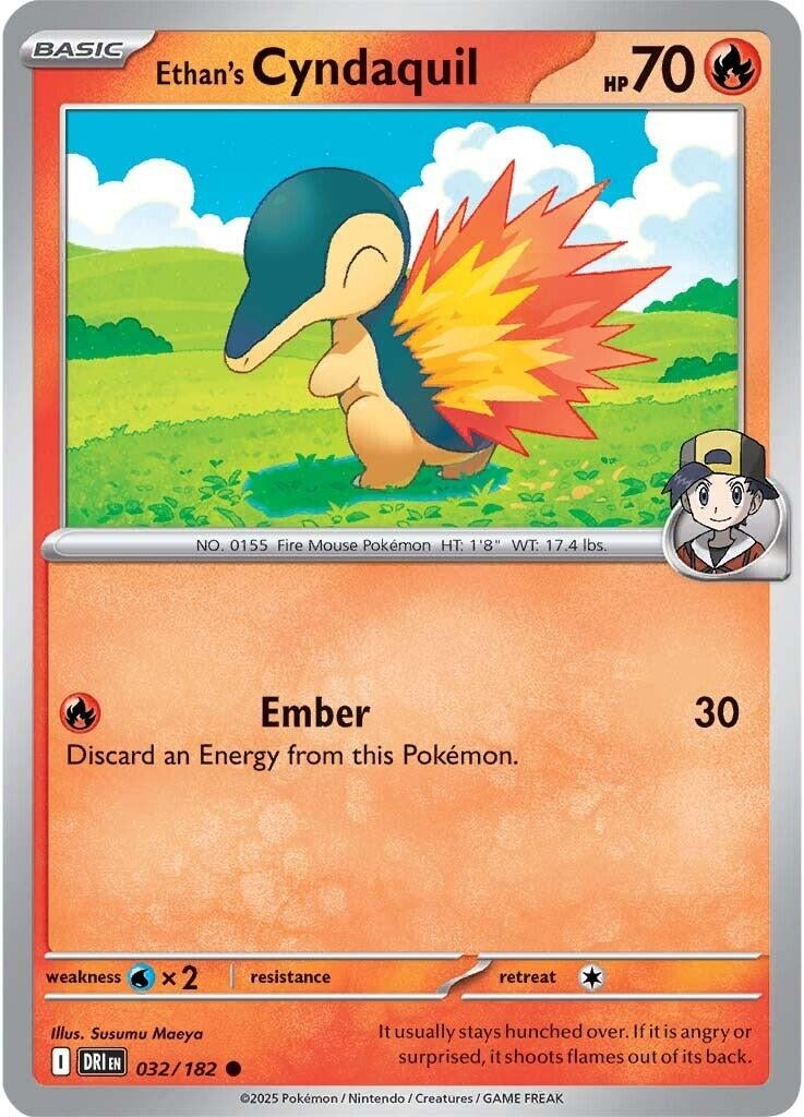 Image for Ethan's Cyndaquil (032/182) (DRI) - Pokemon