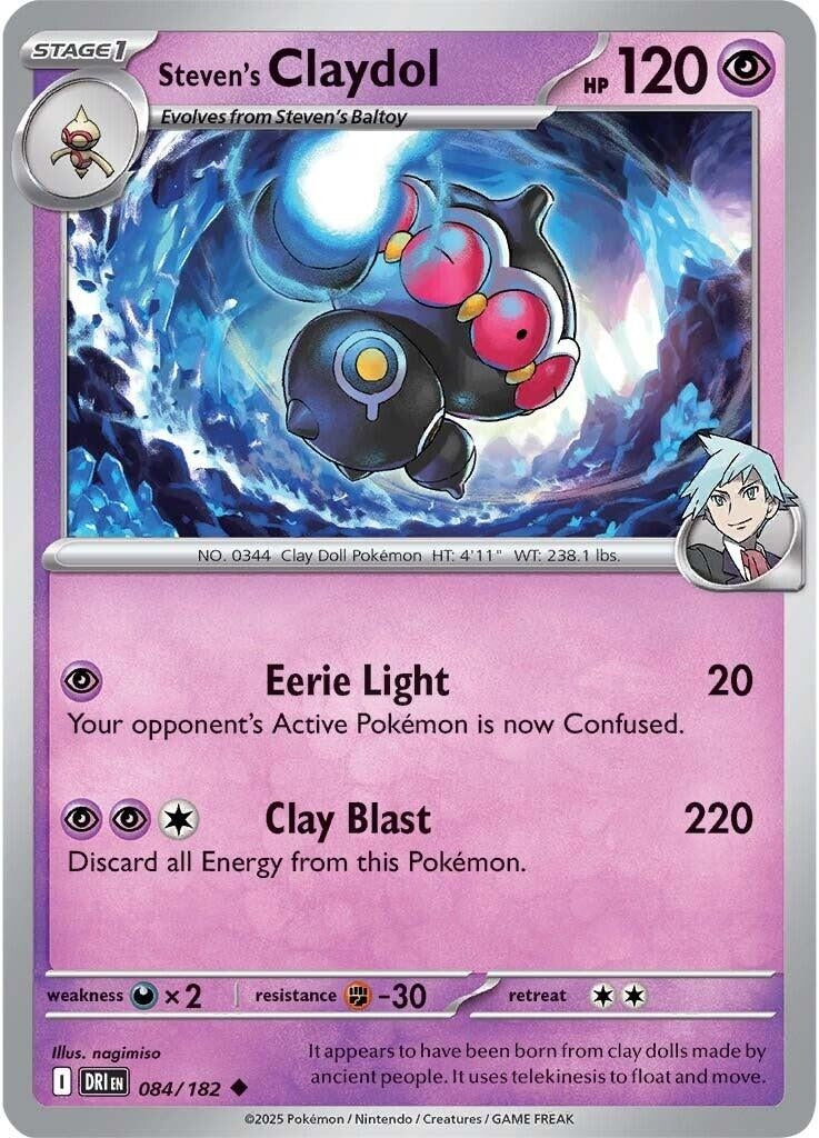 Image for Steven's Claydol (084/182) (DRI) - Pokemon