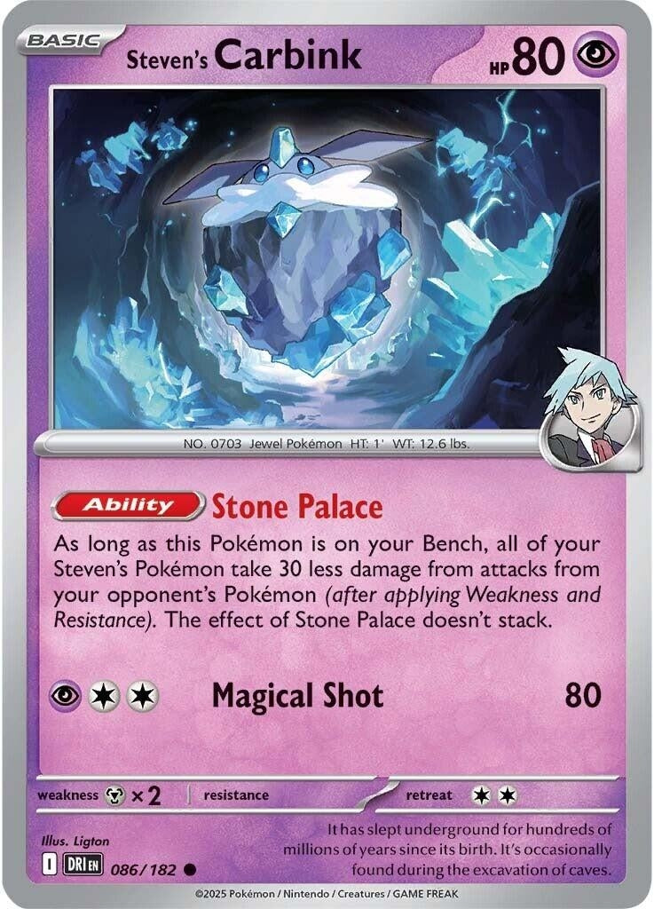 Image for Steven's Carbink (086/182) (DRI) - Pokemon