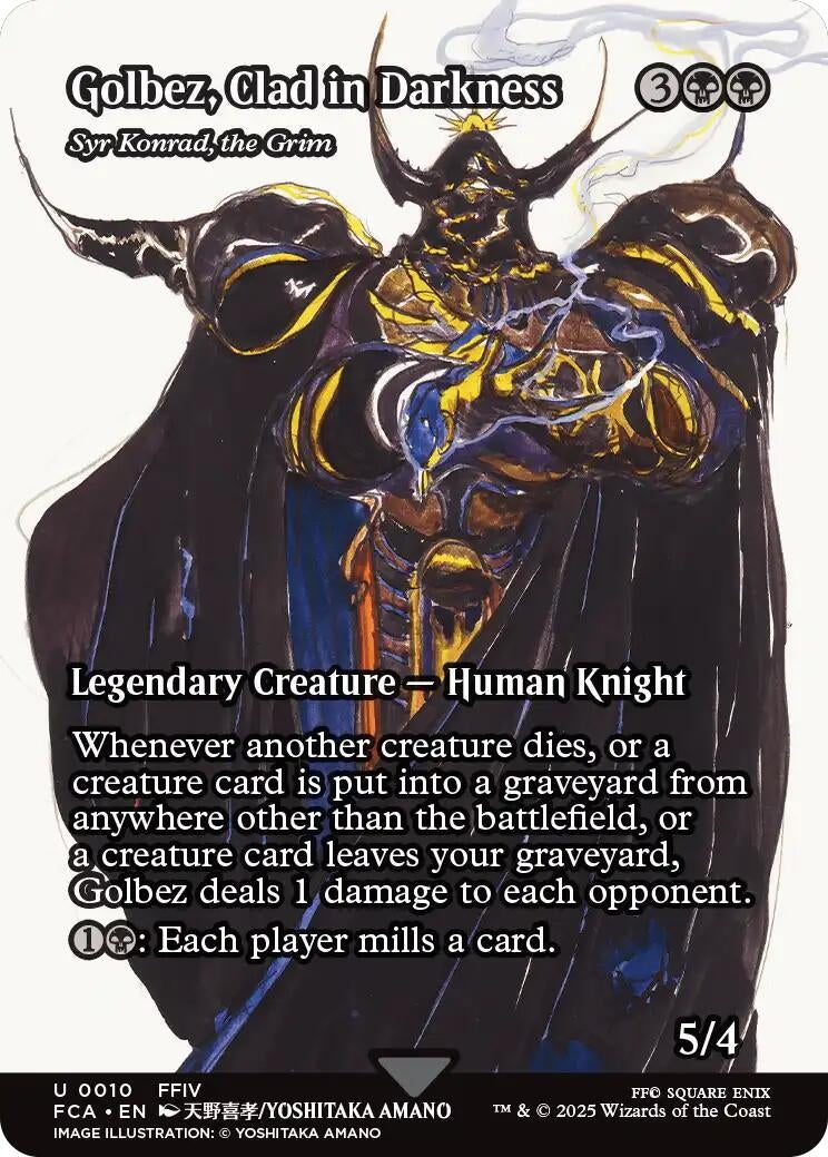 Image for Golbez, Clad in Darkness - Syr Konrad, the Grim (Showcase) (10) - Magic: The Gathering
