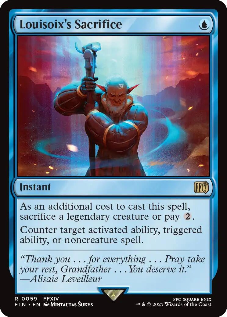 Image for Louisoix's Sacrifice (59) - Magic: The Gathering