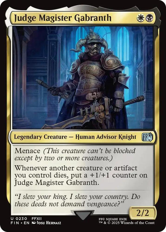 Image for Judge Magister Gabranth (230) - Magic: The Gathering