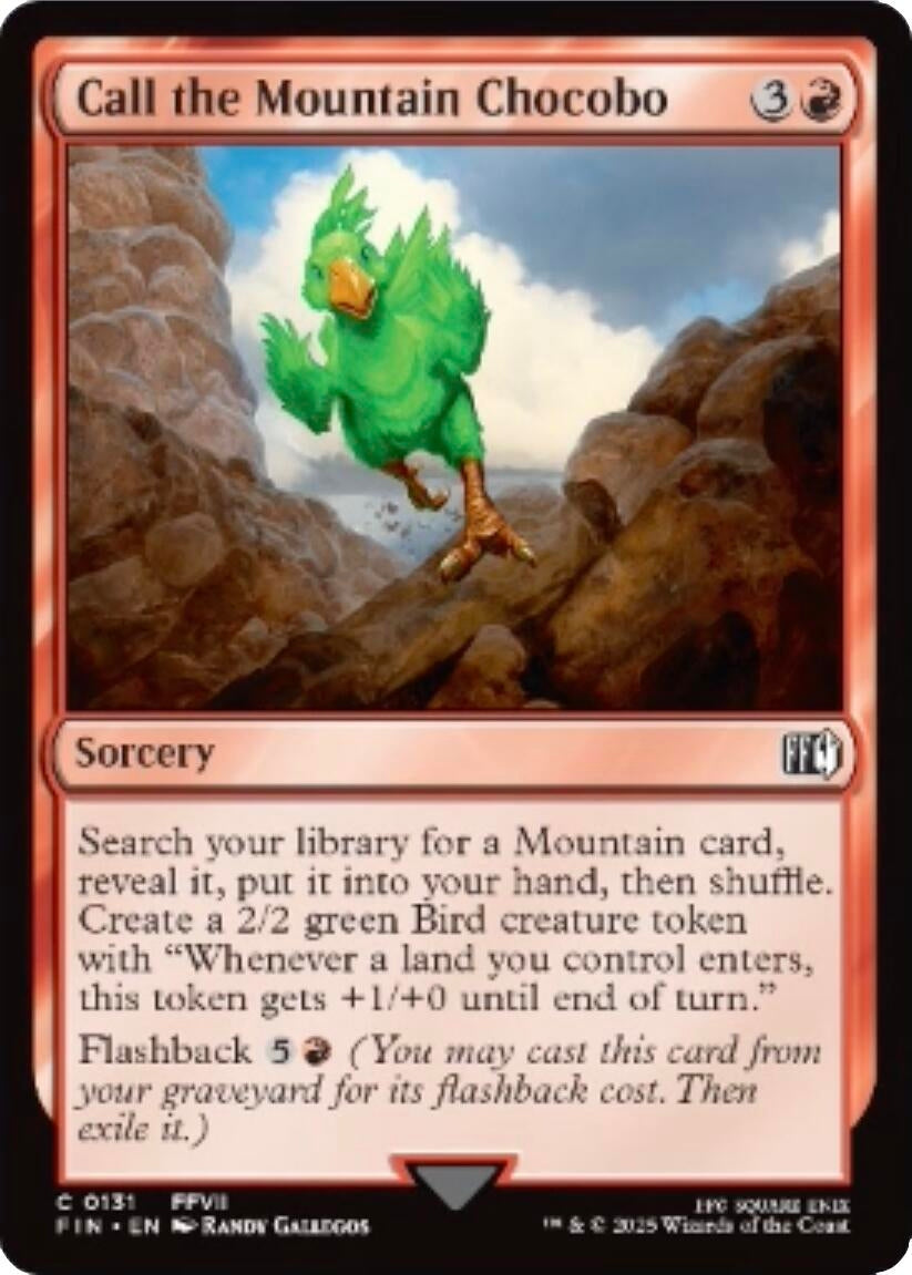 Image for Call the Mountain Chocobo (131) - Magic: The Gathering