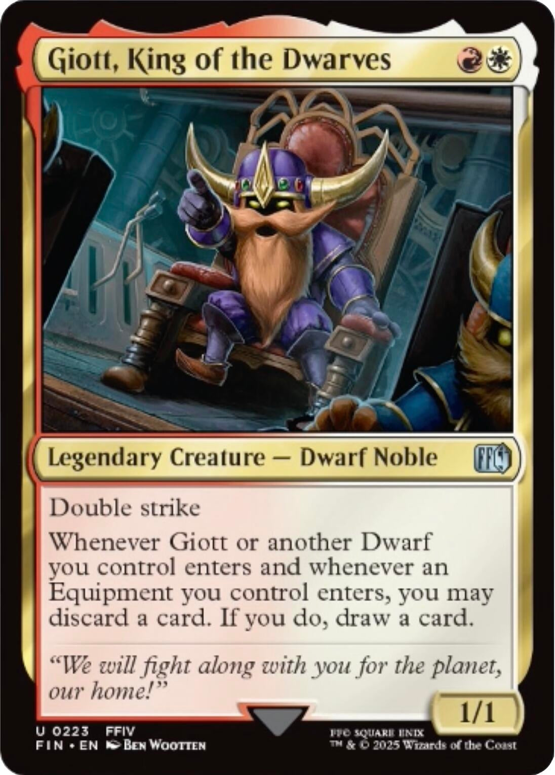 Image for Giott, King of the Dwarves (223) - Magic: The Gathering