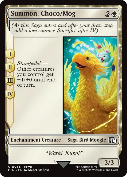 Image for Summon: Choco/Mog (35) - Magic: The Gathering