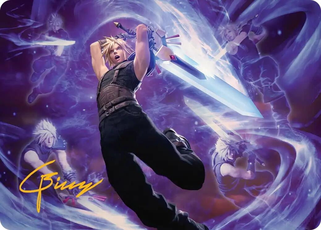 Image for Cloud's Limit Break Art Card (Gold-Stamped Signature) (23) - Magic: The Gathering