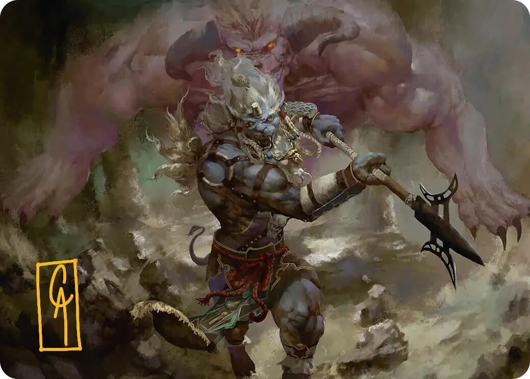 Image for Kimahri, Valiant Guardian Art Card (Gold-Stamped Signature) (29) (ASFIN) - Magic: The Gathering