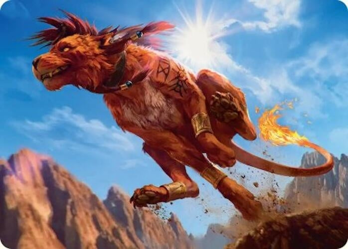 Image for Red XIII, Proud Warrior Art Card (30) (ASFIN) - Magic: The Gathering