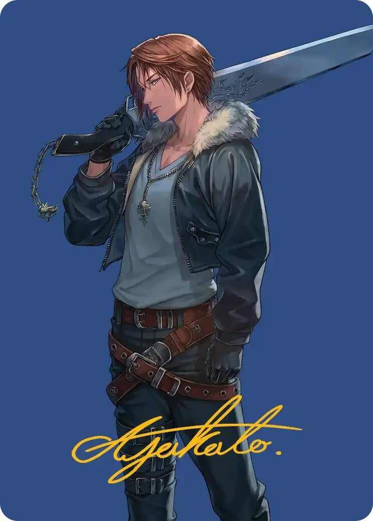 Image for Squall, SeeD Mercenary Art Card (Gold-Stamped Signature) (47) (ASFIN) - Magic: The Gathering