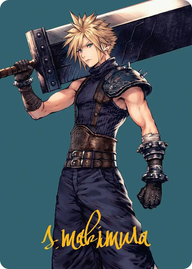 Image for Cloud, Ex-SOLDIER Art Card (Gold-Stamped Signature) (50) (ASFIN) - Magic: The Gathering