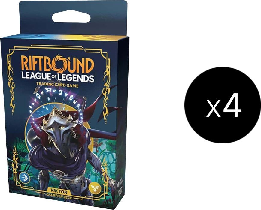 Image for Origins - Champion Deck (Viktor) Display - Riftbound: League of Legends Trading Card Game