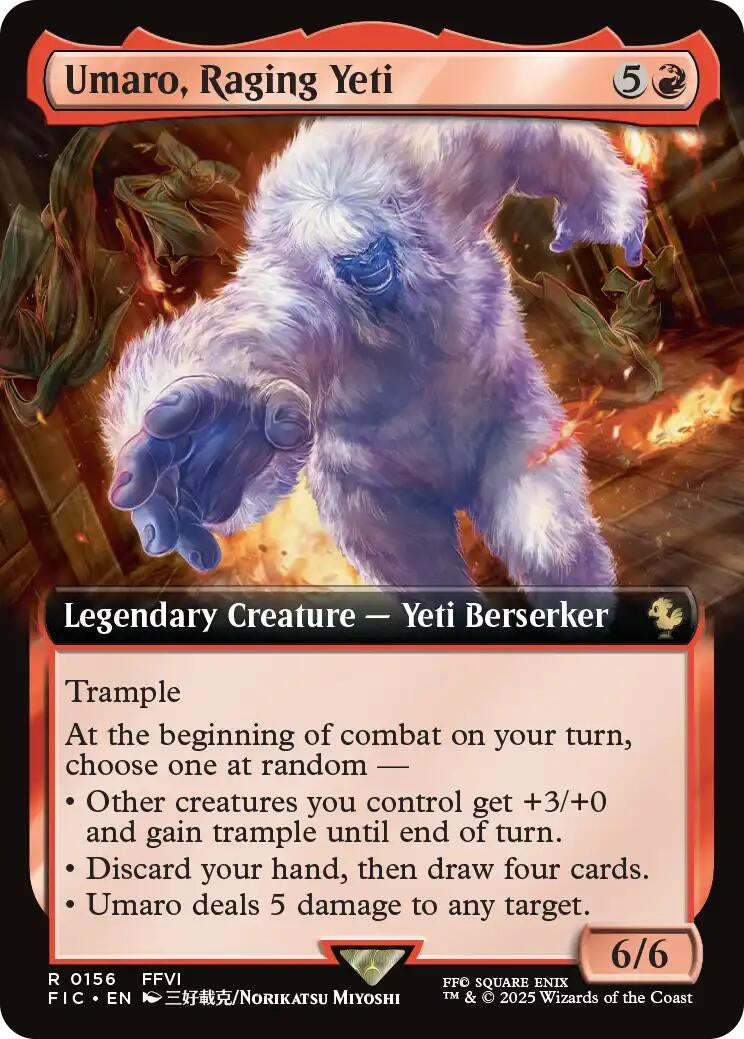 Image for Umaro, Raging Yeti (Extended Art) (156) (FIC) - Magic: The Gathering