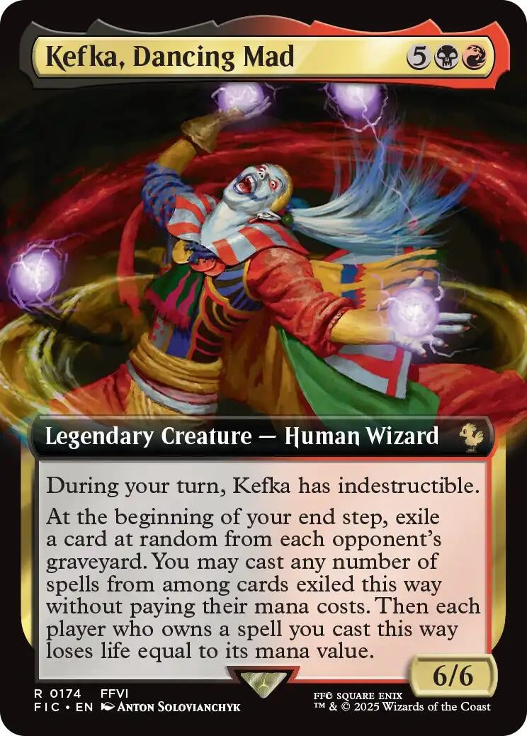 Image for Kefka, Dancing Mad (Extended Art) (174) - Magic: The Gathering