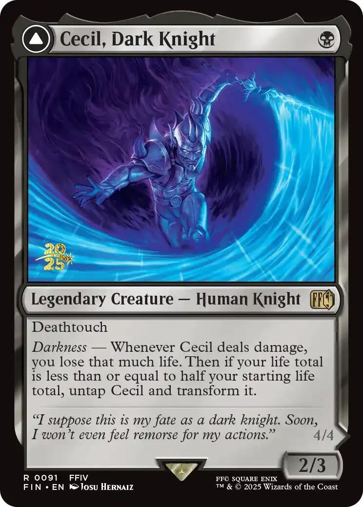 Image for Cecil, Dark Knight (91) - Magic: The Gathering