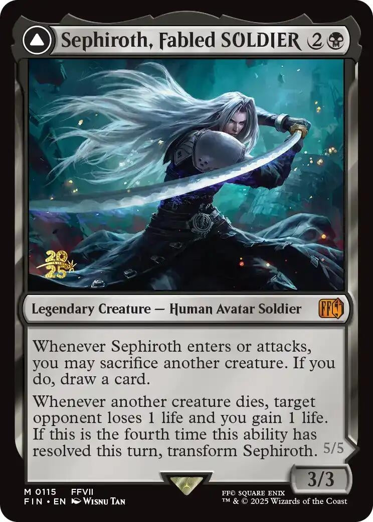 Image for Sephiroth, Fabled SOLDIER (115) - Magic: The Gathering