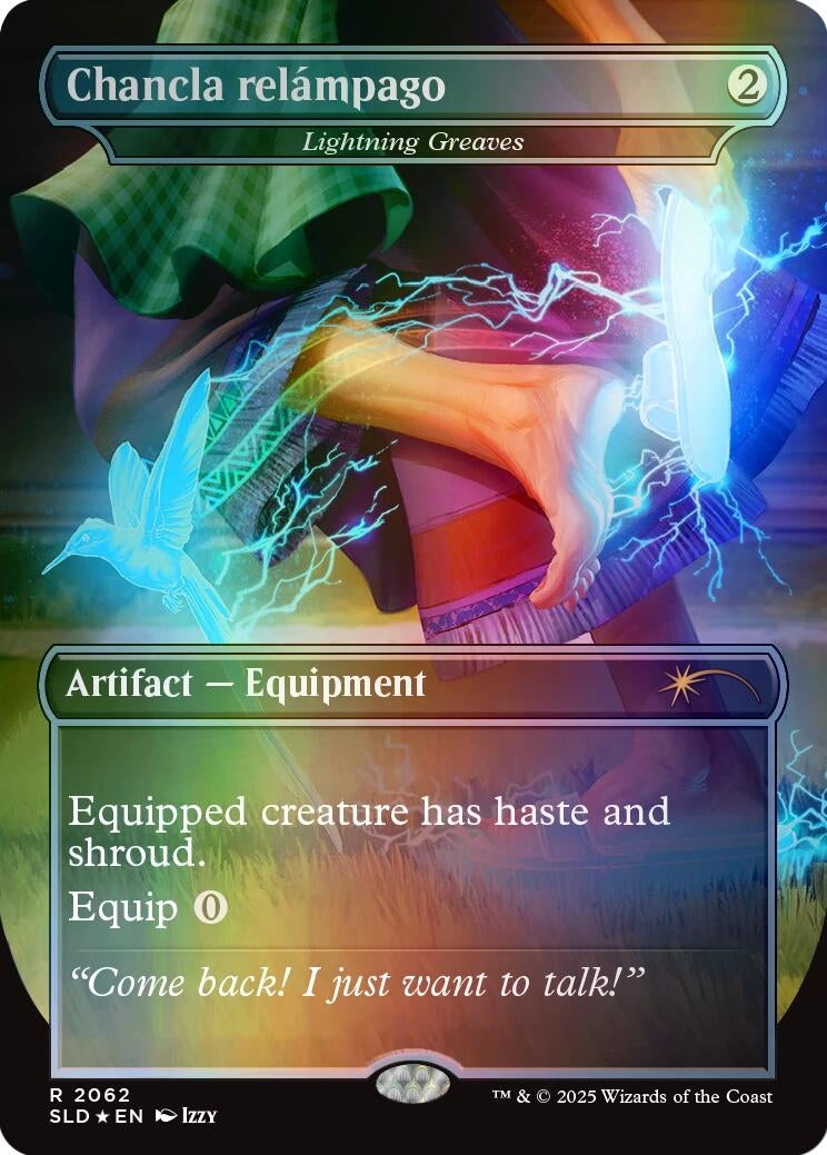 Image for Chancla relámpago - Lightning Greaves (Rainbow Foil) (2062) - Magic: The Gathering